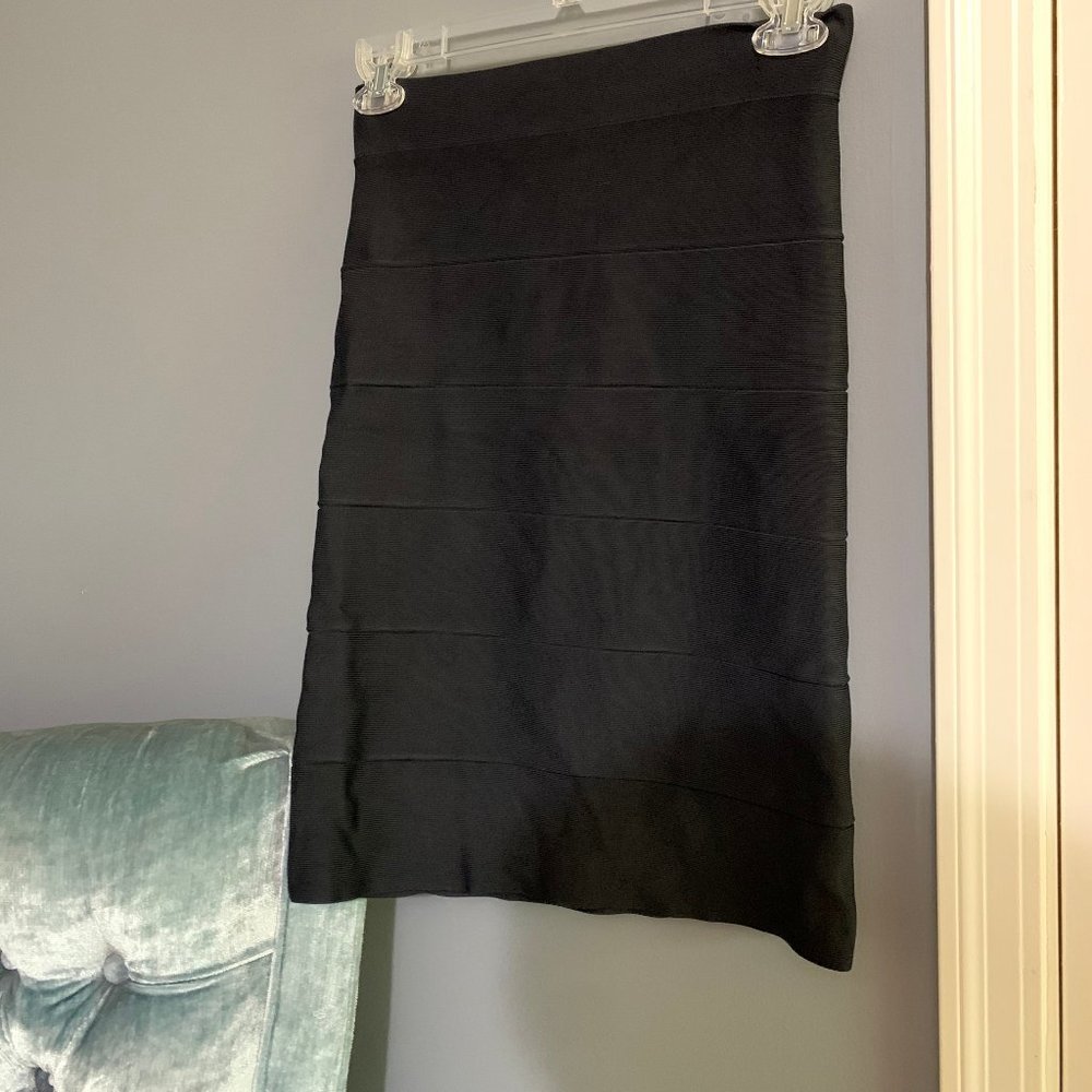 BCBG MaxAzria Black Bandage Skirt